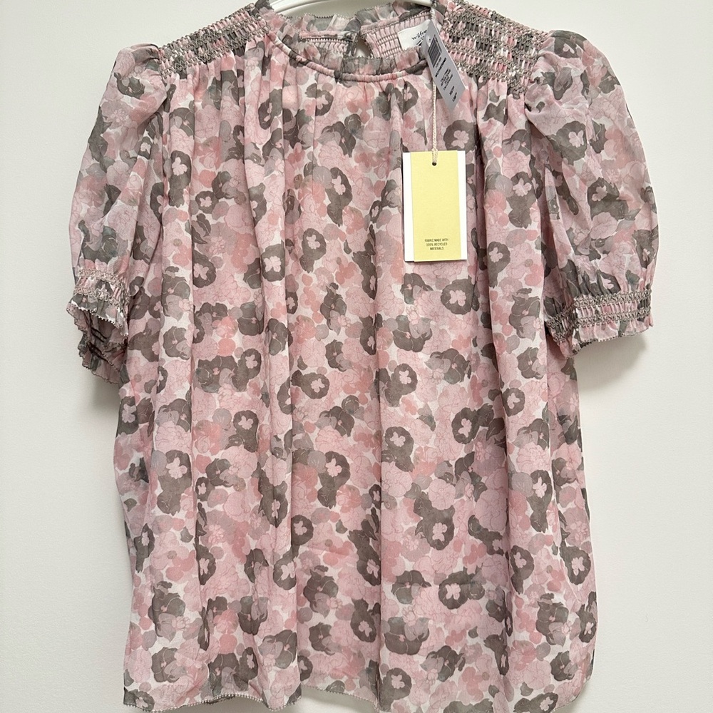 Aritzia Floral Blouse